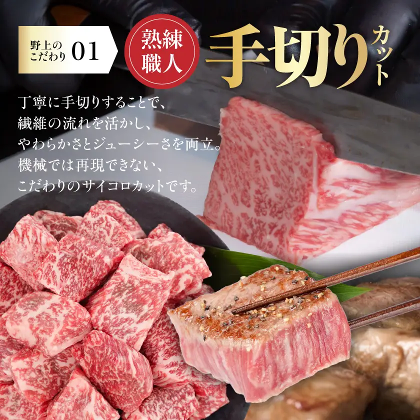 宮崎牛サイコロステーキ(ロース・モモMIX)170g×4P_16-26-004_(都城市) 宮崎牛 牛 ロース モモ サイコロステーキ A4 170g×4P