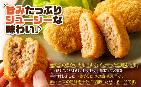 鹿児島県産 黒豚入 メンチカツ 10枚 パック K219-004 肉 豚肉 惣菜 総菜 冷凍