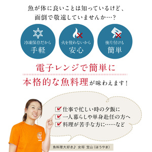 煮魚 焼魚 4種4切セット 電子レンジで約1分温めるだけ [A-088002]  / レンジ