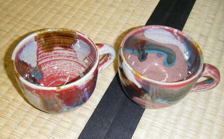 【上野焼香春徹山窯】ペア 多目的 カップ 2個 セット ／ マグカップ 陶器 食器 手作り 日用品