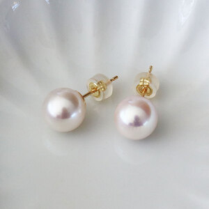 真珠 ピアス 大粒 9.5～10mm K18 アクセサリー 18金 あこや 真珠 本真珠 伊勢志摩 志摩 志摩産 ギフト パール 母の日 ホワイトデー クリスマス 入学式 卒業式 成人式 結婚式 記念日 誕生日 フォーマル シンプル