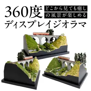 Nゲージ鉄道模型ディスプレイジオラマ 【汐井川アーチ橋梁】 R08023