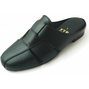 日本製　ビジネスサンダル　メンズ　ブラック　1118【サイズ：L】