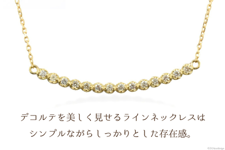 ダイヤモンド ライン ネックレス