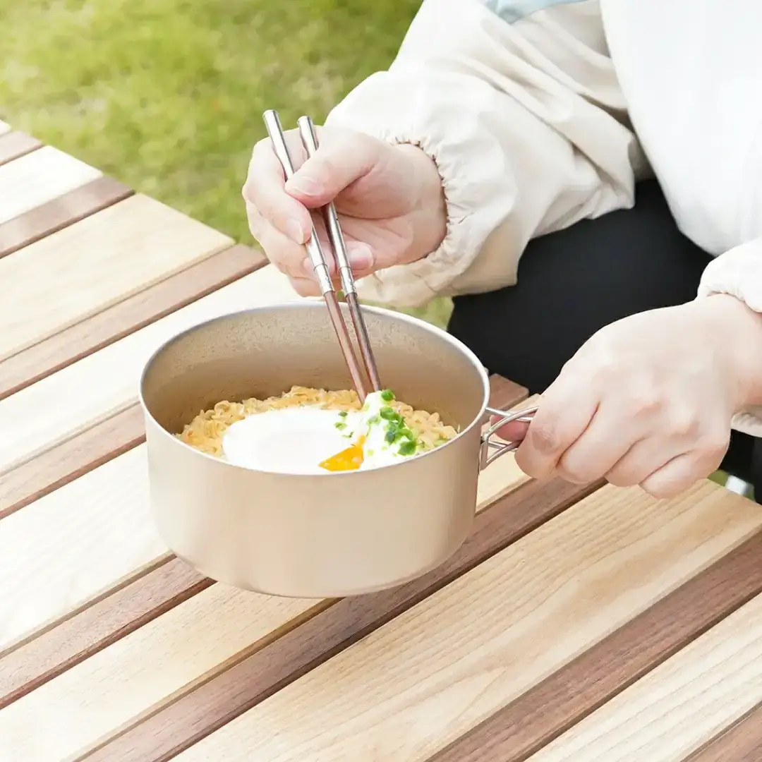 [ベルモント] チタンクッカー (M) アウトドア用品 キャンプ用品 登山 防災 アウトドアギア 燕三条製 【016S069】