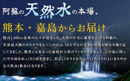 FK7-0202_【4回定期便】 サントリー 阿蘇の天然水 【550mlペット×24本】 サントリー九州熊本工場製造 ミネラルウォーター ナチュラル 水分補給 備蓄 軟水 ペットボトル 嘉島町