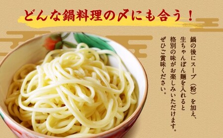 【年6回定期便】老舗の「生ちゃんぽん麺(20食分) 」スープ付き！ ／ チャンポン 麺類 麺 生チャンポン麺 スープ付 佐藤製麺所 長崎県 長崎市