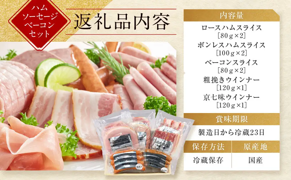 【京都モリタ屋】モリタ屋ハム・ソーセージ・ベーコンセット｜京都 老舗 有名店 ﾍﾞｰｺﾝ