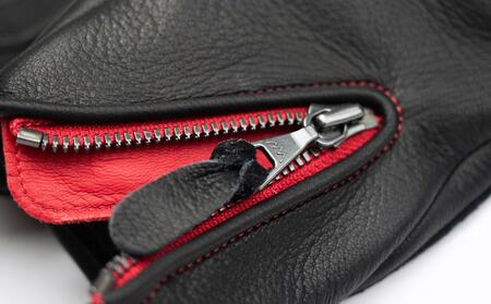 ライディンググローブ カカザン バイク用 【カラー：ブラック×レッド／サイズ：L】(スリーシーズン向け)