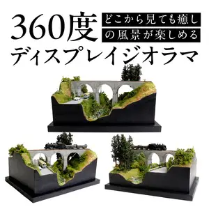 Nゲージ鉄道模型ディスプレイジオラマ 【堂山アーチ橋梁】 R08024