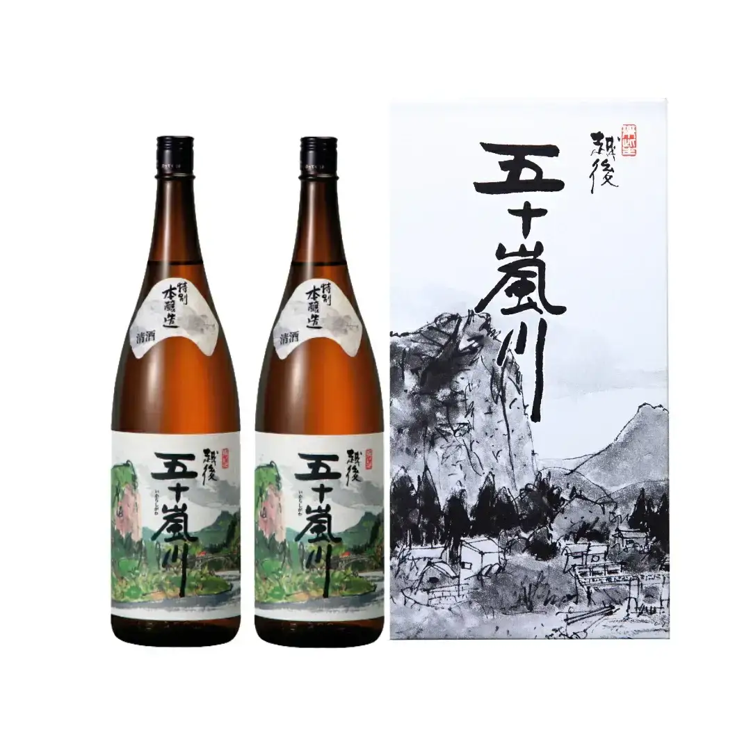 特別本醸造 越後五十嵐川 1800ml×2本 化粧箱入 日本酒 一升瓶 食中酒 [福顔酒造]【014S122】