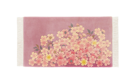 【山形緞通】桜花図 (S) [絨毯 じゅうたん ラグ カーペット oc-jtoks]