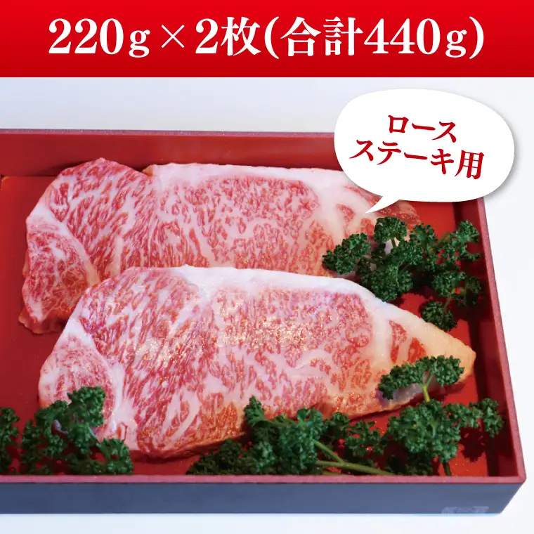 【数量限定】幻の逸品 『常陸牛 煌(きらめき)』 ロースステーキ用 220g×2枚（BG-21）