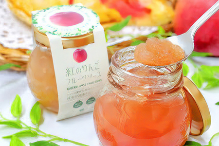 紅のりんご フルーツソース 100g×3個