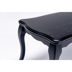 【ブラック】松永工房 Petit. Continue プティ・センターテーブル ミニチュア家具 1／3家具 ドール家具 ドール 40～60センチ対応 インテリア アンティーク家具 木製 テーブル ローテーブル ねこ脚 プティ・ドゥ・カンティーニュ