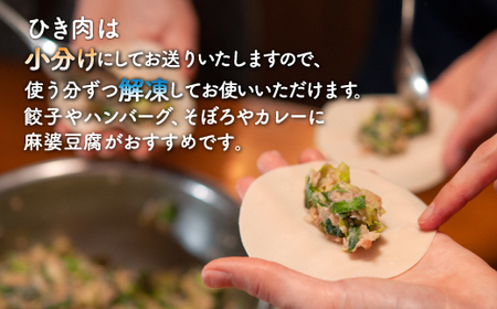【とようらポークセット】 ひき肉 600g ・ 切り落とし 600g 小分け 北海道 豊浦産 SPF豚 