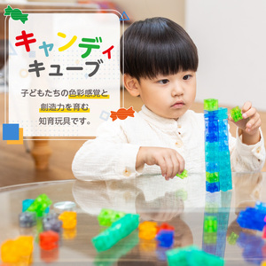 Candy Cube クリアカラーブロック 知育玩具 E-TOO [150A02]