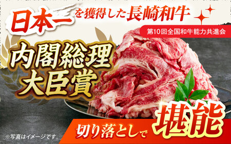 【3回定期便】長崎和牛切り落とし約1kg[ECS018]