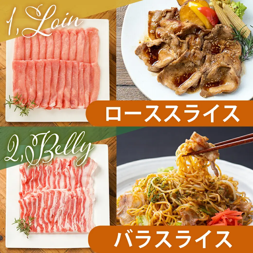 宮崎県産豚肉5kgセット〔AC-M601〕_(都城市) 宮崎県産豚肉 5kgセット ローススライス バラスライス ロースカツ用 切り落とし ミンチ