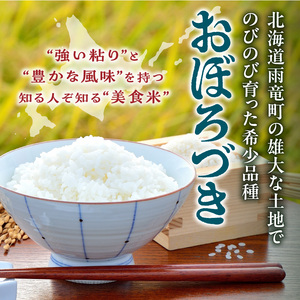 【定期便4回】令和7年産 おぼろづき 10kg（5kg×2袋）雨竜産 北海道