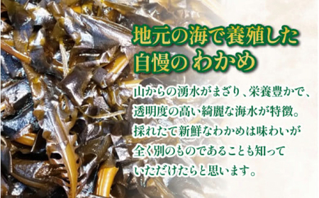 【訳あり】【天然・養殖】漁師が育てた 乾燥わかめ 5袋 小浜市 / 釣り船・民宿かどの [BFBG006]