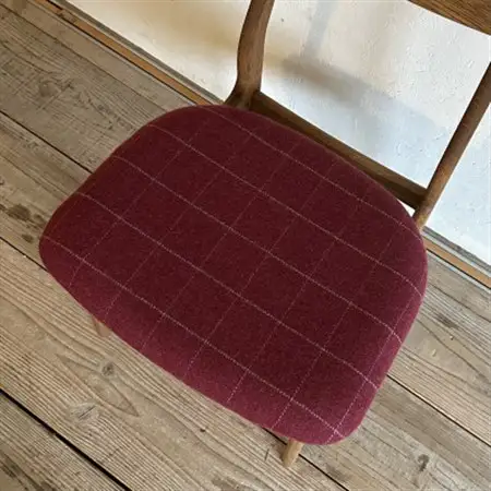 Cordial Dining Chair ブラウンフレーム リボン エンジ 【SWOF】_雑貨・日用品 椅子・チェア・ソファ 家具・インテリア _【1553742】
