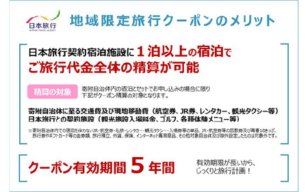 大阪府東大阪市　日本旅行　地域限定旅行クーポン60,000円分