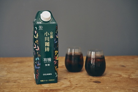 ＜小川珈琲＞ 有機珈琲 アイスコーヒー 無糖 1000ml×6本 コーヒー [h299]