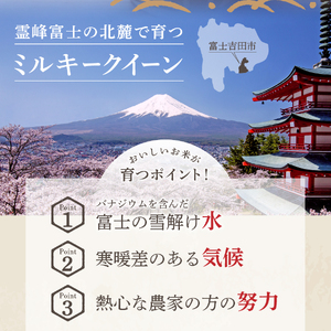 お米 【令和7年産】富士吉田の美味しいお米 ミルキークイーン 3kg×2袋 白米 ごはん