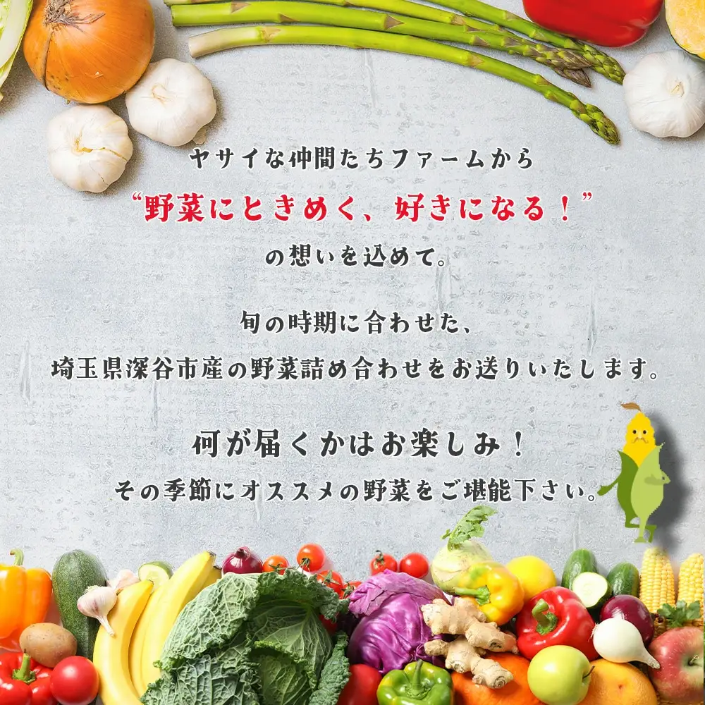 季節のカラフルなヤサイBOX（8～10種類）　【11218-0770】