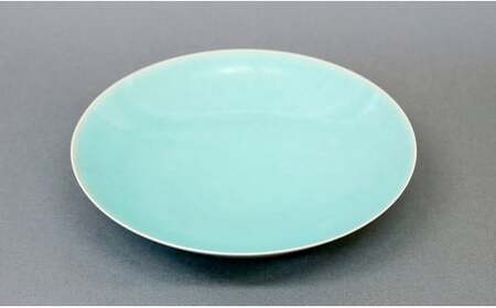 有田焼 翡翠大皿 2枚セット【梶原大敬 茂正工房】 器 うつわ 食器 皿 大皿 パスタ皿 カレー皿 ワンプレート 2枚 セット ペア 青磁 翡翠 青 ブルー グリーン 作家 手仕事 ろくろ シンプル 電子レンジ対応 60000円 6万円 A60-98