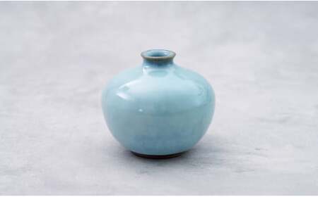 有田焼 月白一輪挿し 花器 フラワーベース【梶原大敬 茂正工房 】食器 うつわ 器 青磁 作家 A24-151