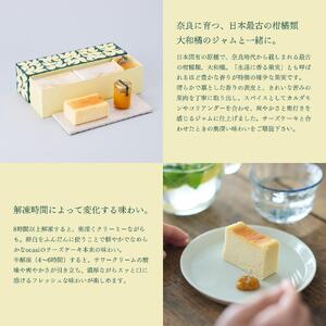 シルクチーズケーキ ハーフサイズ2本 大和橘ジャム (中川政七商店) jジャム チーズ 柑橘 ジャム 柑橘 ケーキ ジャム チーズ ジャム 柑橘 ケーキ ジャム 23-002