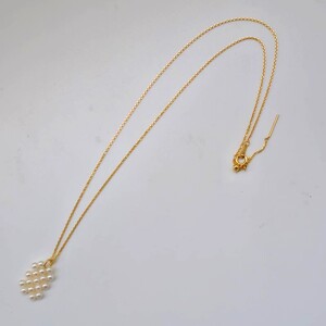 真珠 アクセサリー パール 3.0mm 3.5mm ペンダント アコヤ真珠 あこや 普段使い 贈答 プレゼント ギフト 誕生日 おしゃれ 三重 伊勢志摩  /小さな贅沢Knitting Pearlペンダント「チャーム」