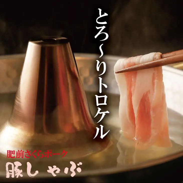 肥前さくら ポーク しゃぶしゃぶ用 2種類部位（合計 800g）JAよりみち 豚肉 B110-020 