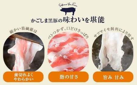 JS-228 かごしま黒豚バラ肉しゃぶしゃぶ用 1kg×隔月6回定期便