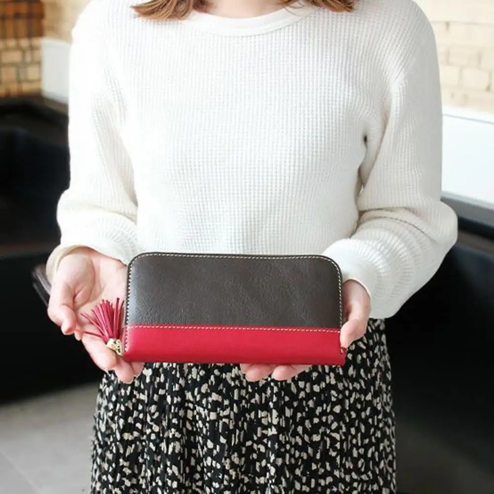 ＜カラー選択可能＞長財布【福岡市内製造】 レッド