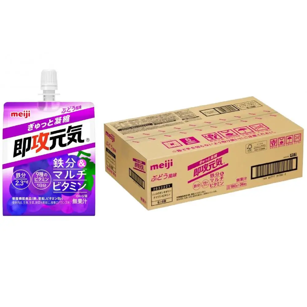 「meiji」即攻元気ゼリー　 鉄分＆マルチビタミン ぶどう風味　３６本