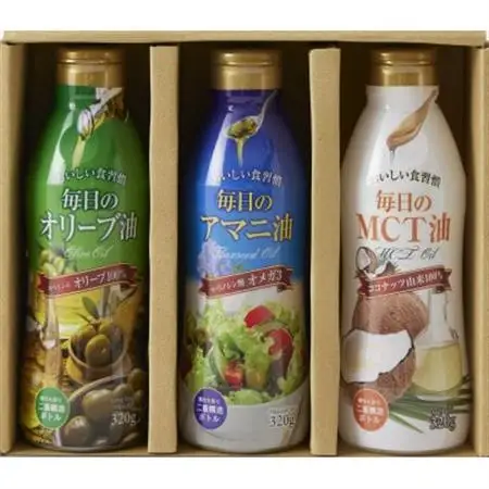 世界のオイル3種食べ比べセット MCTオイル アマニ油 オリーブオイル3本_調味料 オリーブオイル 食用油   調味料  食用油 _【1562690】