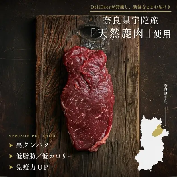 奈良県 宇陀市産 ペット用 天然 鹿肉チップス120g(40g×3) / あいむふぁっと Deli Deer デリディアー ふるさと納税 高たんぱく 低脂肪 低カロリー 鹿肉 ジャーキー チップス おやつ 犬 散歩 無添加 国産 送料無料 奈良県 宇陀市