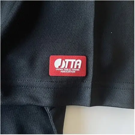 JTTA公認　卓球ユニフォーム【男女兼用(ドライ):Mサイズ】アルファベット　Q　ブラック_装飾品・工芸品  洋服 _【1566573】