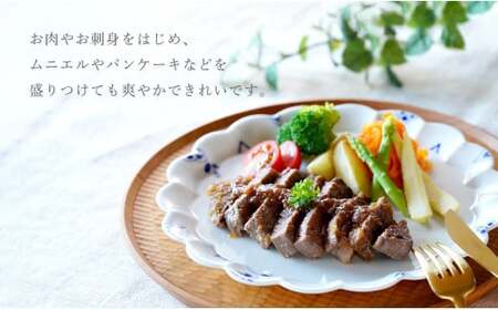 有田焼 フラワープレート Lサイズ 1枚【皓洋窯】食器 器 うつわ ワンプレート 染付 手描き ギフト プレゼント A18-199