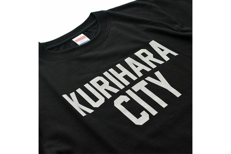 KURIHARA CITY Tシャツ【ブラック／Mサイズ】