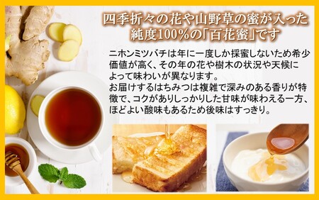 国産 純度100％ 百花蜜 200g 1瓶 はちみつ ハチミツ_2475R