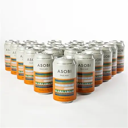 【毎月定期便】【与謝野町産ホップ使用クラフトビール】 ASOBI　350ml ×24本セット全6回_酒・アルコール 地ビール ビール   定期便 定期便  _【4058789】