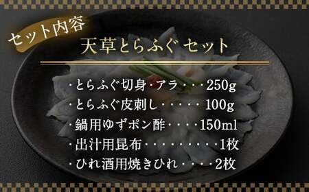 国産 最高級!! 天草とらふぐセット 河豚 ふぐ トラフグ 刺身 刺し身 さしみ 魚 お魚 さかな 魚介