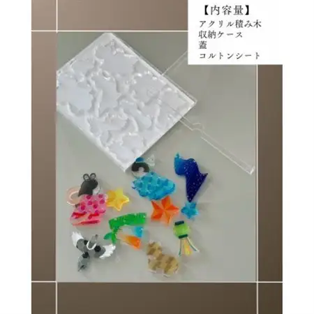 季節のアクリル積み木　収納ケース付～7月～_雑貨   _【1570295】