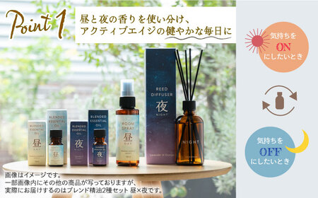 ブレンド精油 2種セット 昼×夜 各100ml 瑞浪市 / 生活の木 瑞浪ファクトリー直送 エッセンシャルオイル アロマ [AZBE019]