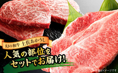 【最速発送】土佐あかうし サーロイン＆モモステーキセット　計約1kg【幻の和牛の贅沢セット】【株式会社Dorago】[ATAM043]　スピード 最短 最速 発送