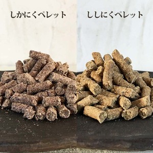 【12回定期便】無添加ドッグフード：しかにく＆ししにくペレットセット（各100g×1P）【J00176】